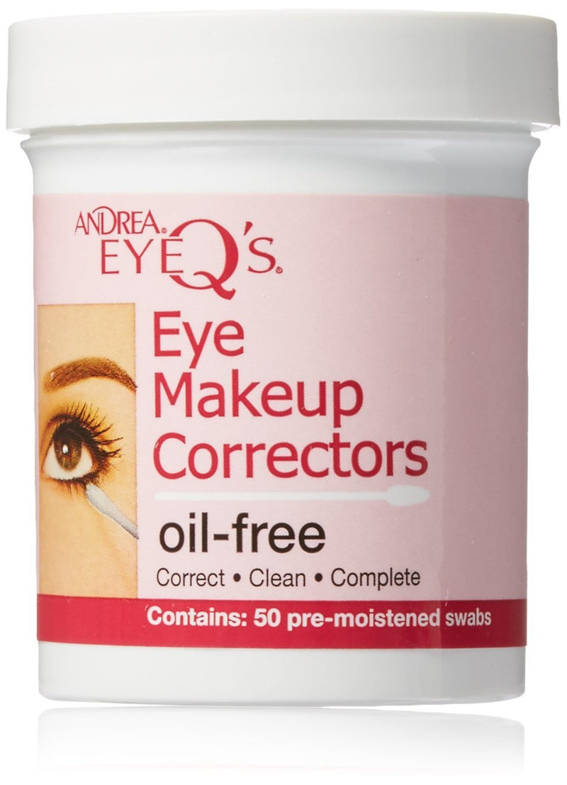 [Australia] - Andrea Eyeq's Oil-free Eye Make-up Correctors Pre-moistened Swabs, (Pack of 6) 300 Count 