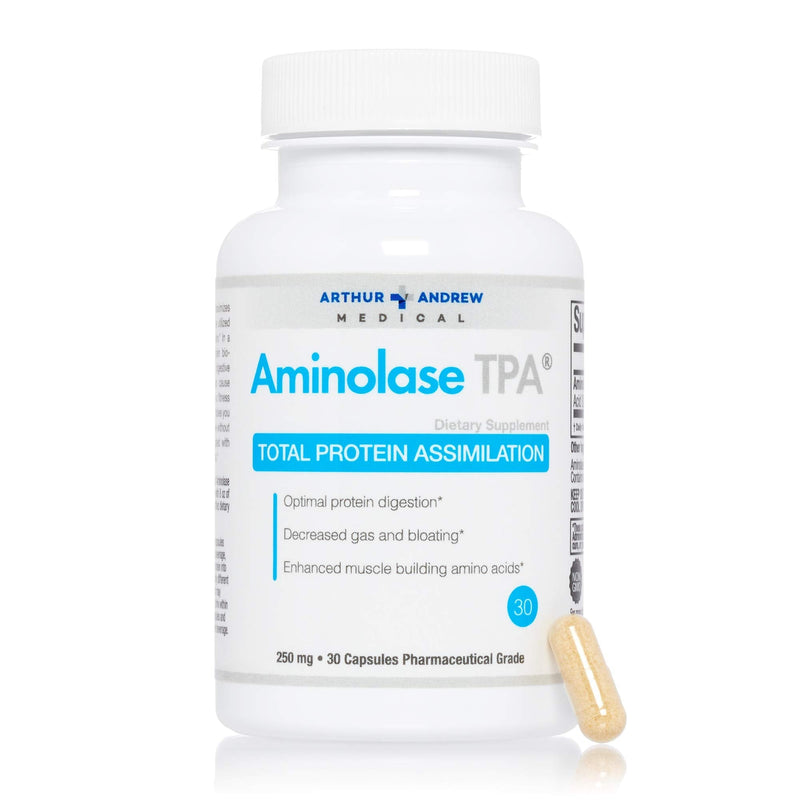 [Australia] - Arthur Andrew Medical - Aminolase TPA, Total Protein Assimilation, Optimal Protein Absorption and Decreased Gas and Bloating, Vegan, Non-GMO, 30 Capsules 