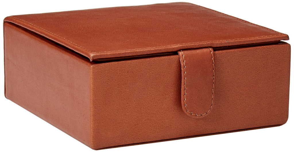 [Australia] - Piel Leather Small Leather Gift Box, Saddle, One Size 