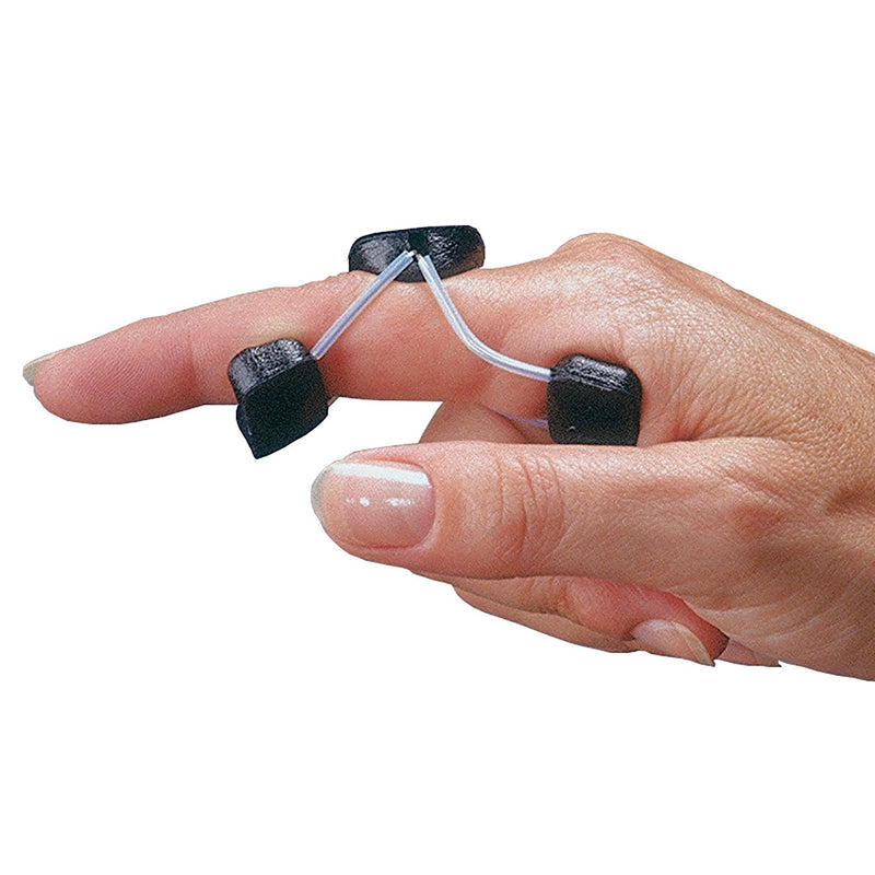 [Australia] - Rolyan - 66088 Sof-Stretch Extension Splint, Medium, Black, Finger Brace & Knuckle Immobilization Device, Recovery & Rehabilitation Aid for Edema, Joint Extension & Contractures, Support for Injured Fingers Black - 1 Pack 