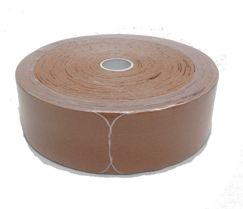 [Australia] - Therapist’s Choice® Kinesiology Tape, 2"x105' PRE-Cut Bulk Roll (Beige), PRE-Cut into Easy-to-Apply 10 inch Strips. Beige 