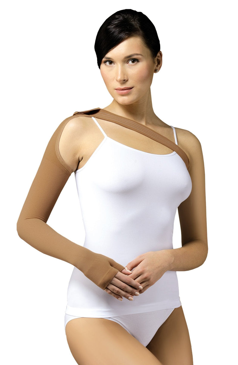 [Australia] - 23-32 mmHg POST MASTECTOMY Compression Sleeve with Gauntlet, Medical Class 2 (II) Arm Anti Swelling Support, Lymphedema Edema (XX-Large) 