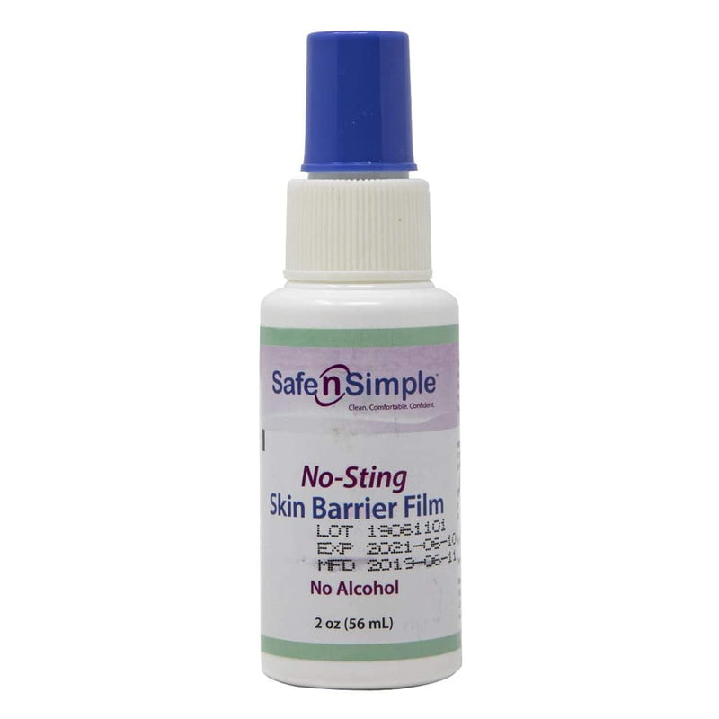 [Australia] - Safe n' Simple No Sting Barrier Film Spray, Odor-Free Pre Tape Spray, No-Alcohol Skin Prep Spray, 2 Ounce Spray Bottle, (SNS80792) 