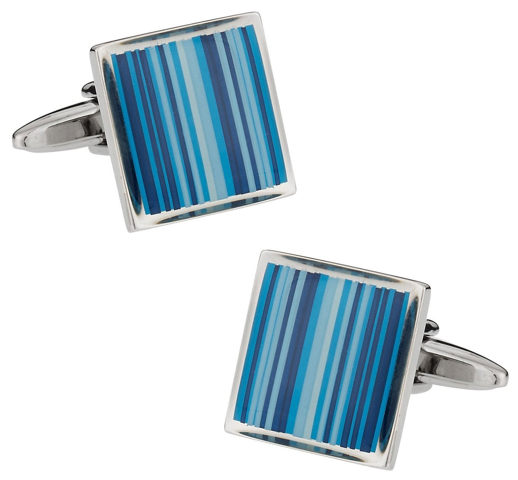 [Australia] - Cuff-Daddy Blue Series Striped Cufflinks with Presentation Box 