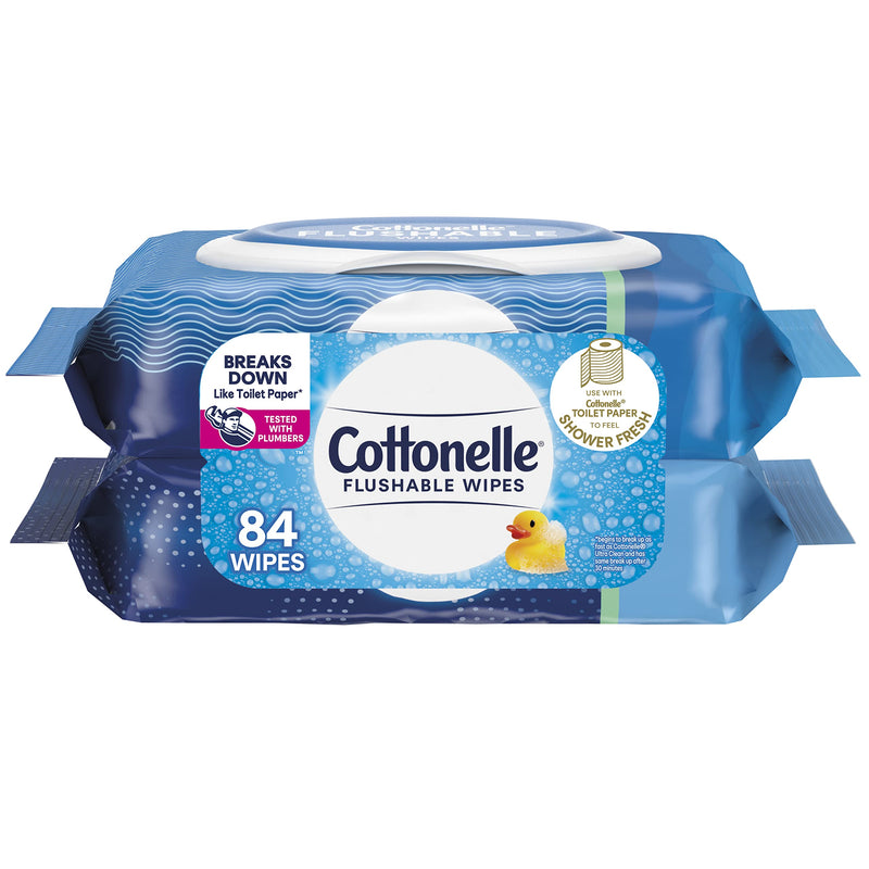 [Australia] - Cottonelle Fresh Care Flushable Cleansing Cloths Refills 2-42 Count Packages - Packaging May Vary 42 Count (Pack of 2) 