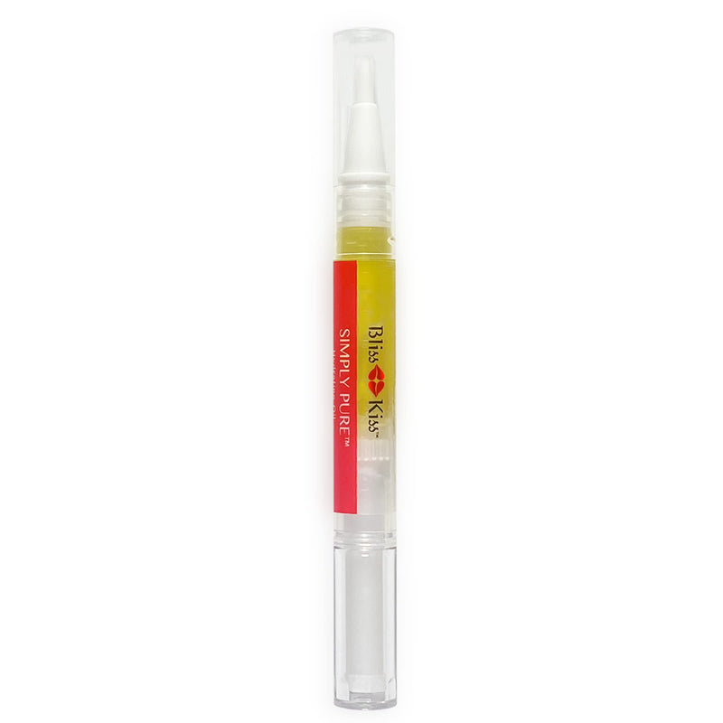 [Australia] - Bliss Kiss Nail Oil Cuticle Pen w/Vitamin E & Jojoba⏤Nail Strengthener Nail Growth Treatment for Brittle Peeling Breaking Thin Nails | Fragrance Free 