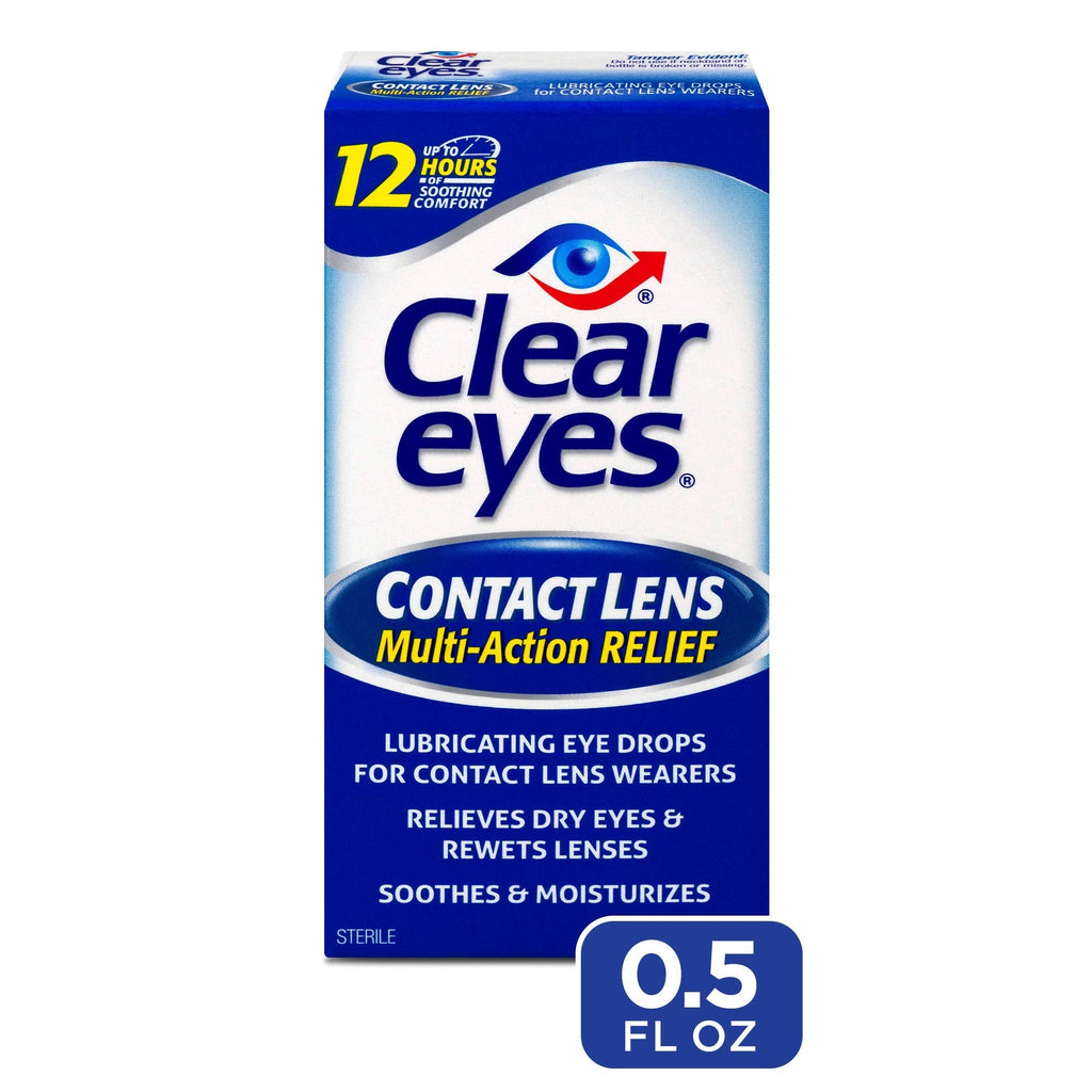 [Australia] - Clear Eyes Contact Lens Relief Soothing Eye Drops 0.50 oz (Pack of 3) 