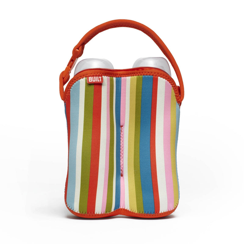 [Australia] - Built Bottle Buddy Two Bottle Tote, in Baby Pink Stripe 