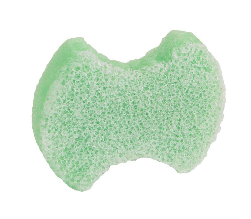 [Australia] - Spongeables Pedi-Scrub Foot Exfoliating Sponge with Heel Buffer and Pedicure Oil, Citron Eucalyptus, Contains Shea Butter & Tea Tree Oil, 5+ Washes, Green 