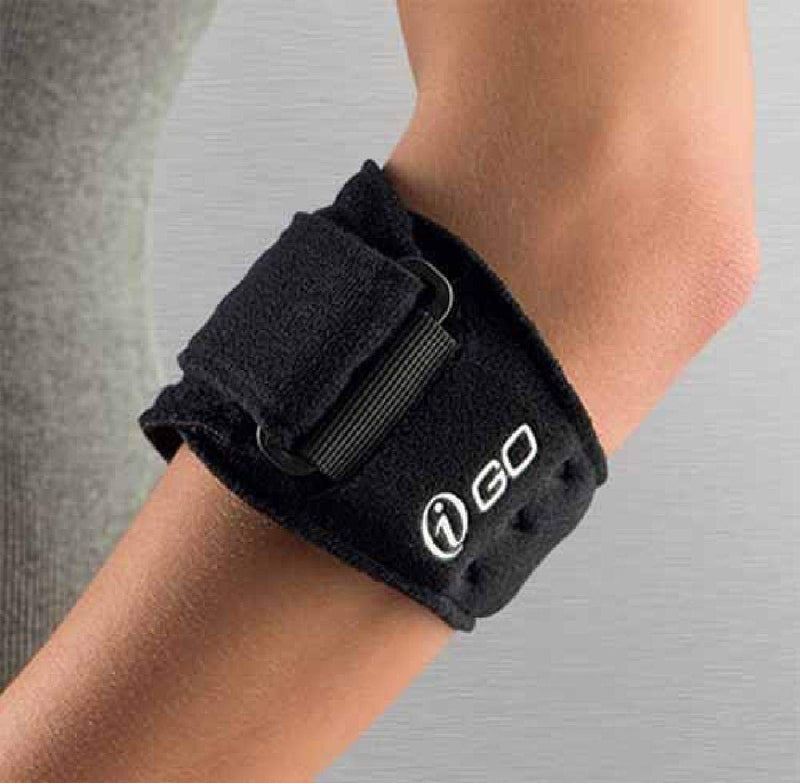 [Australia] - iGO Tennis Elbow Brace ,Medium, Black 