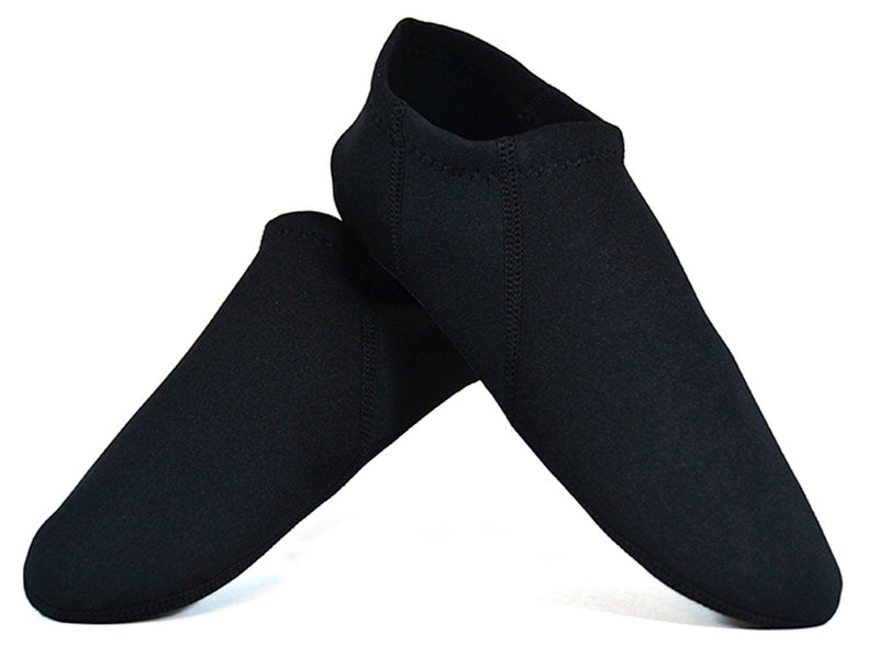[Australia] - NuFoot Booties Men's Shoes, Best Foldable & Flexible Footwear, Fold and Go Travel Shoes, Yoga Socks, Indoor Shoes, Slippers, Black, Large Large (Pack of 1) 