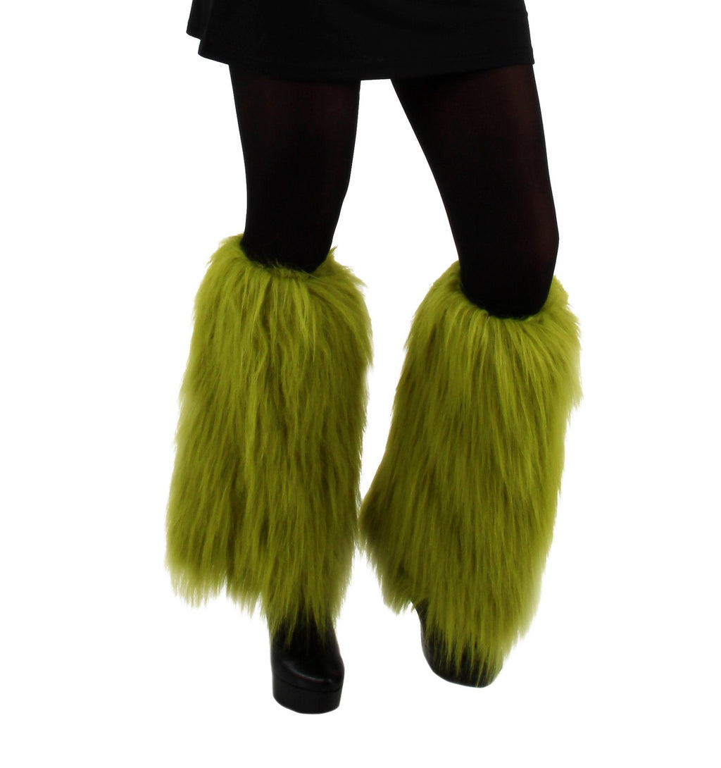 [Australia] - Dr. Seuss The Grinch Fuzzy Leg Warmers Costume Accessory for adults and teens 