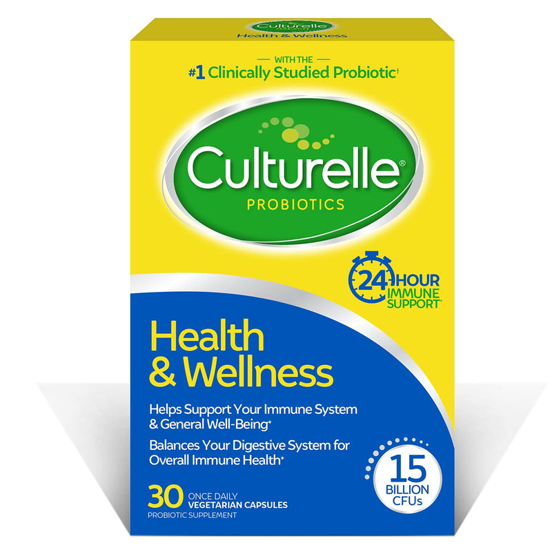 [Australia] - Culturelle Health & Wellness Daily Probiotic Supplement For Men & Women, Helps Support Your Immune System, With a Proven Effective Probiotic, 15 Billion CFU’s, 30 Count 30 Count (Pack of 1) 