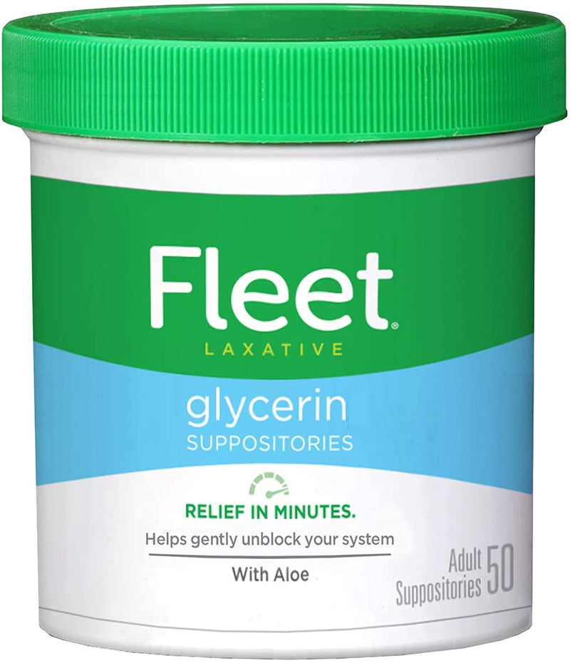 [Australia] - Fleet Adult Glycerin Suppositories 50-Count (2-Pack) 