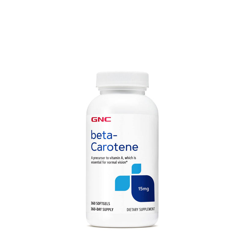 [Australia] - GNC beta-Carotene 15mg | A Precursor to Vitamin A which is Essential for Normal Vision | 360 Softgels 