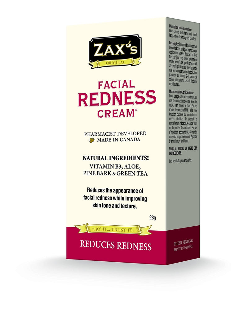 [Australia] - Zax's Original # 1 Facial Redness Cream - Ideal for PPE, Rosacea, Dehydrated Skin, and Windburn - Pharmacist Developed, Natural Ingredients - 28g 