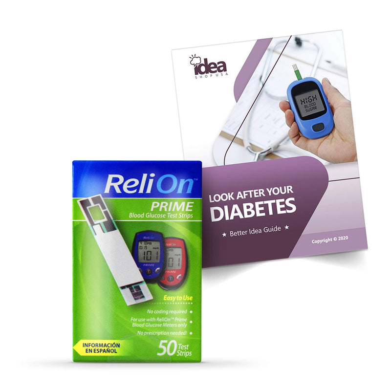 [Australia] - ReliOn Prime Blood Glucose Test Strips (50) 