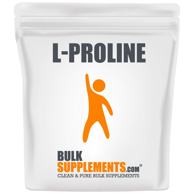 [Australia] - BulkSupplements.com L-Proline Powder - Amino Acids Supplement for Women - Amino Acids Supplement for Men - Supplements for Skin - Amino Acid Nutritional Supplements (250 Grams - 8.8 oz) 8.81 Ounce (Pack of 1) 