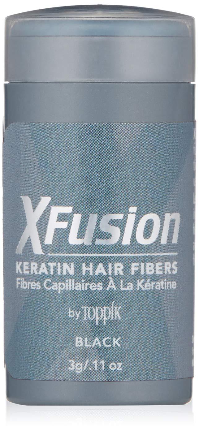 [Australia] - XFusion by Toppik, Keratin Hair Fibers 0.11 Ounce Black 
