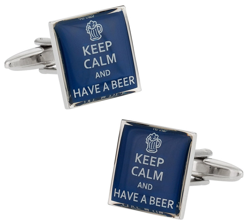 [Australia] - Cuff-Daddy Keep Calm Beer Cufflinks with Presentation Box 