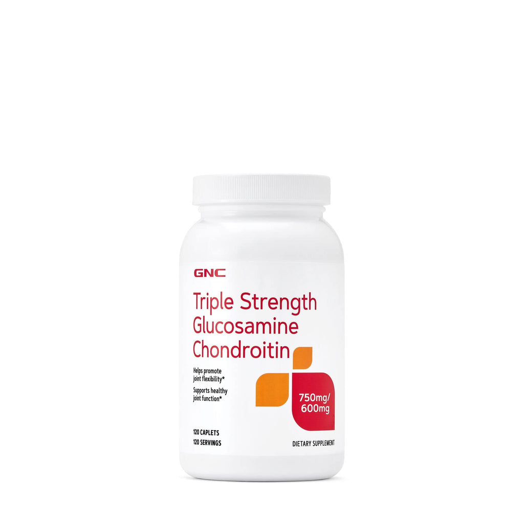 [Australia] - GNC Triple Strength Glucosamine Chondroitin 750mg/600mg, 120 Caplets, Supports Healthy Joint Function 