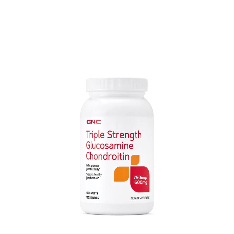 [Australia] - GNC Triple Strength Glucosamine Chondroitin 750mg/600mg, 120 Caplets, Supports Healthy Joint Function 