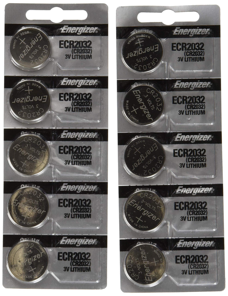 [Australia] - Energizer CR2032 3 Volt Lithium Coin Battery 10 Pack (2x5 Pack) In Original Packaging 