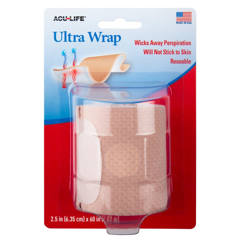 [Australia] - Acu-Life Ultra Athletic Tape | Sports Wrap for Wrist, Hand, Leg and More | 25 in x 60 in | Tan | Latex-Free 