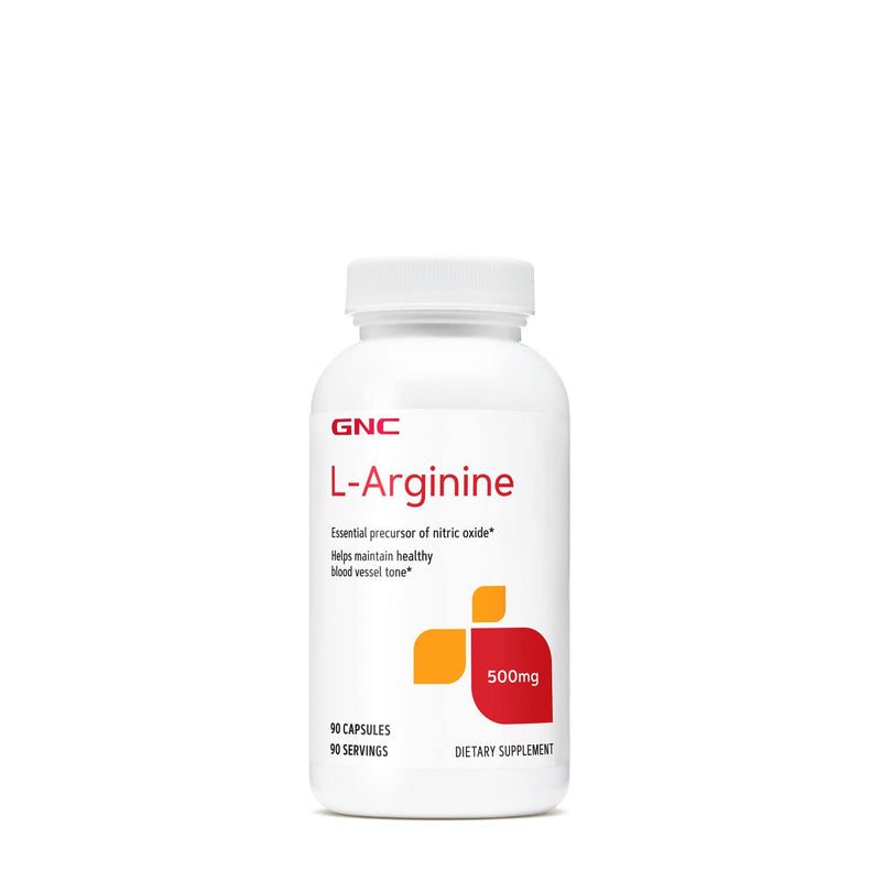 [Australia] - GNC L-Arginine 500mg, 90 Capsules, Increases Nitric Oxide Productioin 