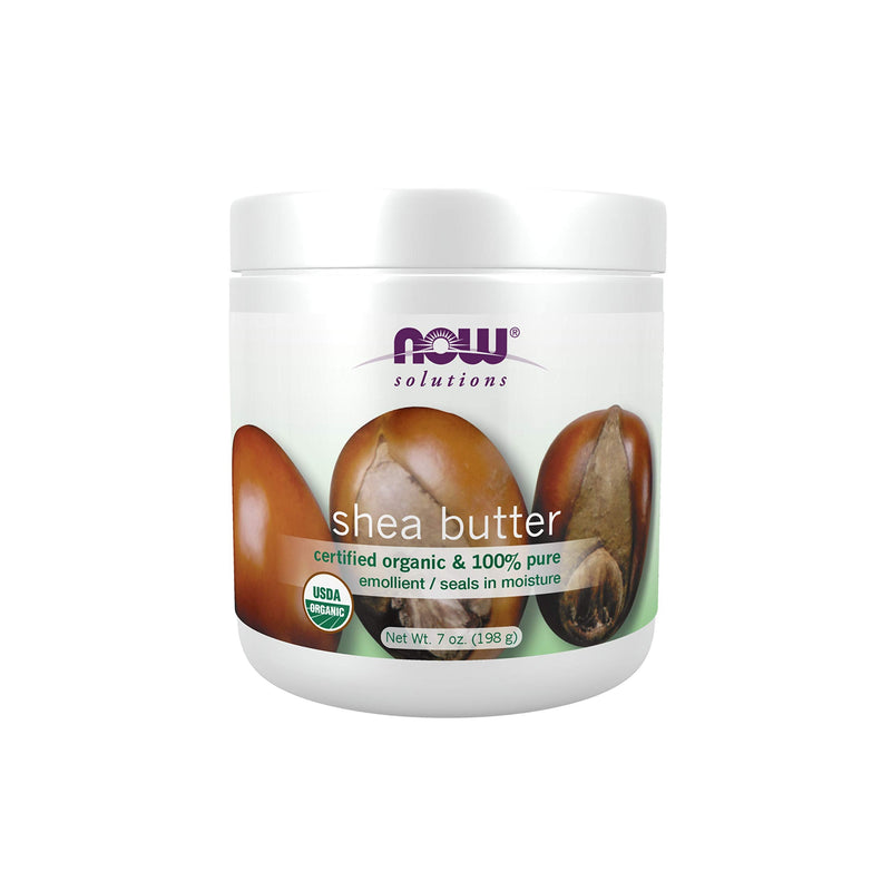 [Australia] - NOW Solutions, Certified Organic Shea Butter, Moisturizer For Rough And Dry Skin, 7-Ounce 7 Ounce (Pack of 1) 