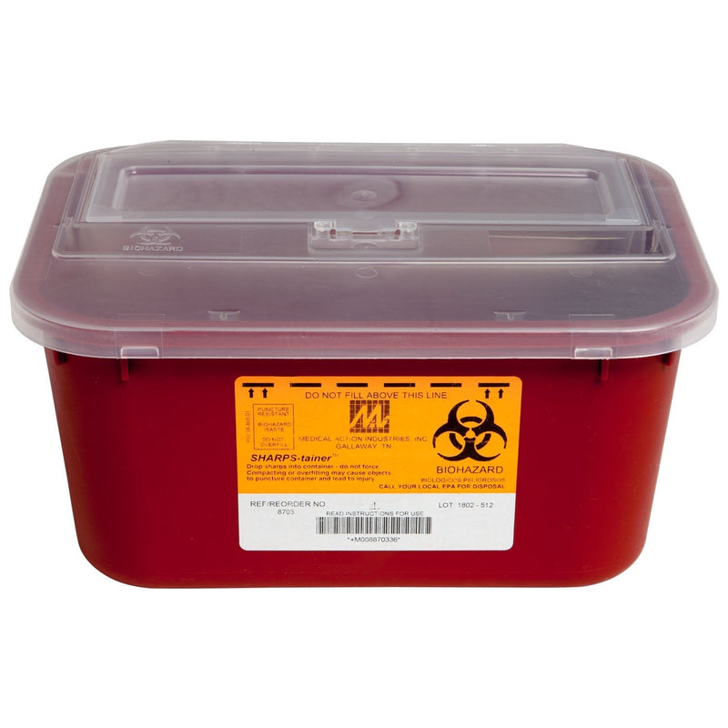 [Australia] - McKesson 2223 Plastic Sharps Container, 4 qt Capacity 