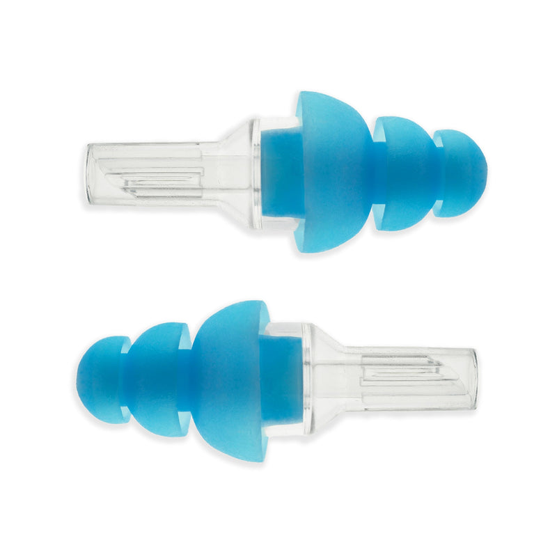 [Australia] - Etymotic Research ER20 High-Fidelity Earplugs (Concerts, Musicians, Airplanes, Motorcycles, Sensitivity and Universal Hearing Protection) - Standard, Clear Stem w/ Blue Tip Polybag 