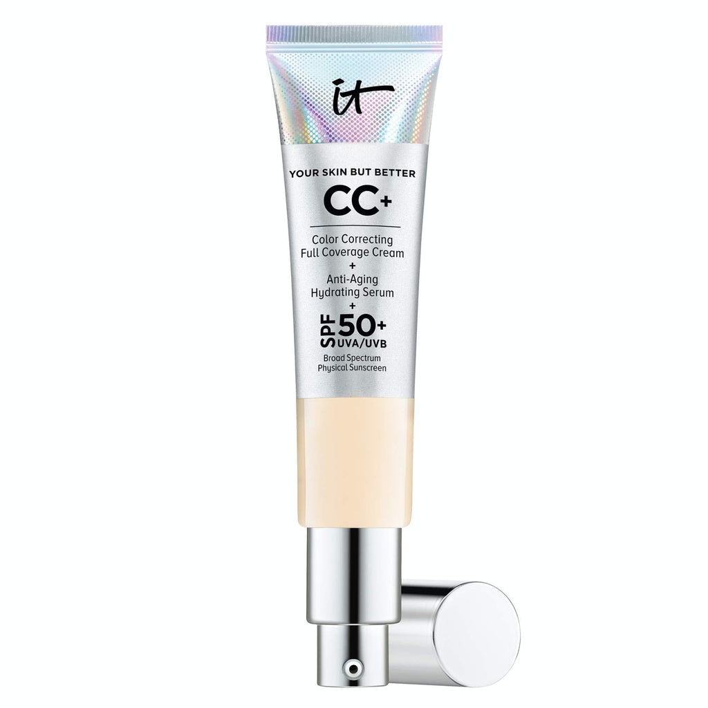 [Australia] - IT Cosmetics Your Skin But Better CC+ Cream, Fair (W) - Color Correcting Cream, Full-Coverage Foundation, Hydrating Serum & SPF 50+ Sunscreen - Natural Finish - 1.08 fl oz Fair (W) 1.08 Fl Oz (Pack of 1) 