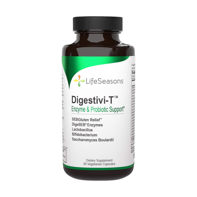 [Australia] - LifeSeasons - Digestivi-T - Digestive Enzyme and Probiotic Supplement - Combats Malabsorption - Bloating Relief - Supports Healthy Dietary Changes - Contains Bifidobacterium - 90 Capsules 90 Count (Pack of 1) 