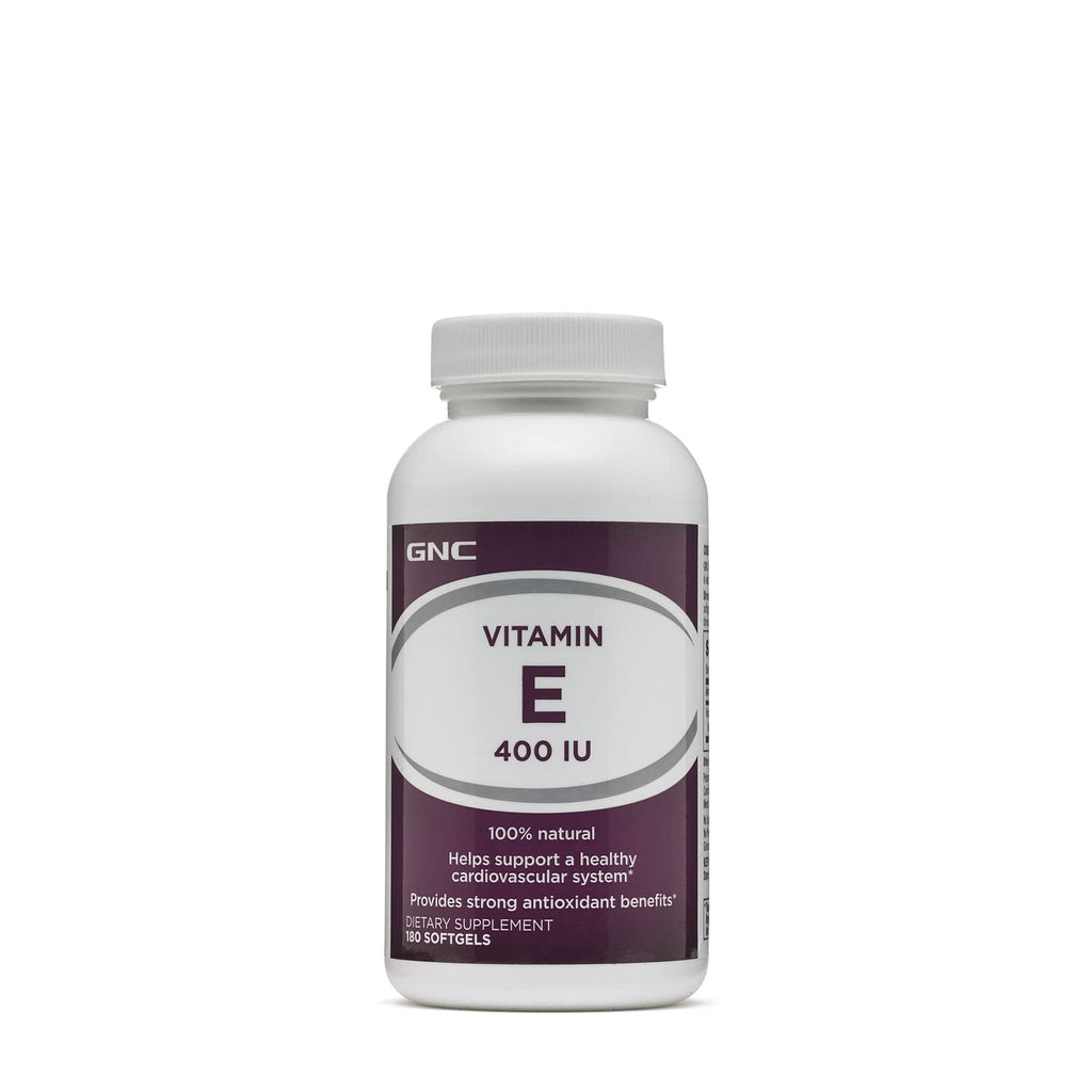 [Australia] - GNC Vitamin E 400 IU, 180 Softgels, Supports a Healthy Cardiovascular System 