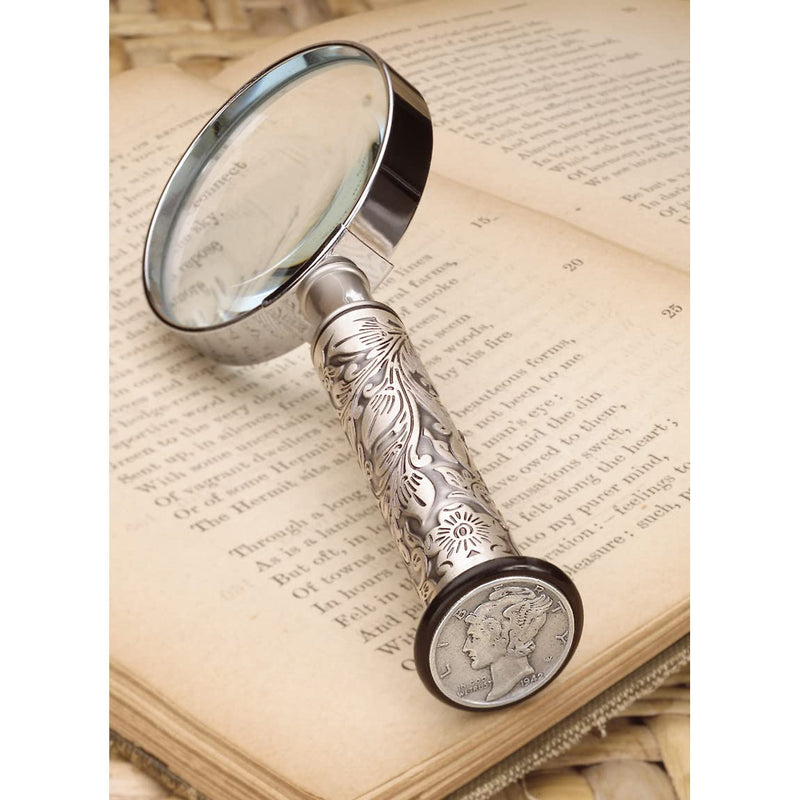 [Australia] - Silver Mercury Dime Magnifying Glass 