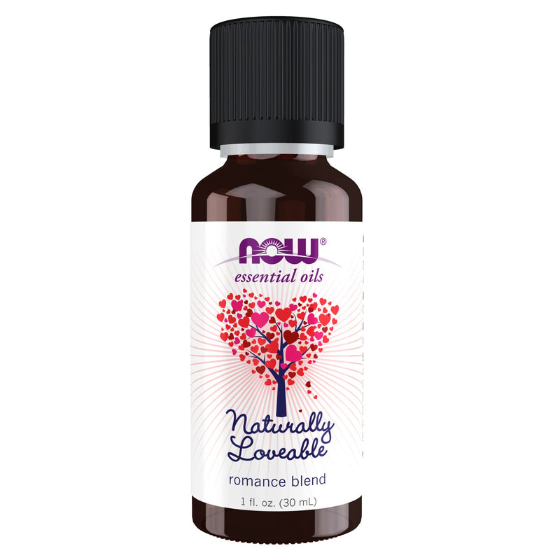 [Australia] - NOW Essential Oils, Naturally Loveable Oil Blend, Romantic Aromatherapy Scent, Blend of Pure Essential Oils, Vegan, Child Resistant Cap, 1-Ounce 