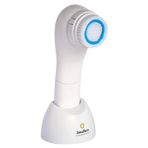 [Australia] - SonicDerm SD-102 - Gentle Sonic Vibrating Facial Brush for Sensitive Skin, Acne, Rosacea and Eczema, Promotes Healthy, Clean Skin, Fine Lines and Blemish Reducer, Face/Body Massager 