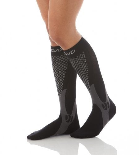 [Australia] - Mojo Compression Socks for Women & Men Recovery & Performance Medical 20-30mmHg (Black, XL) X-Large (1 Pair) Black 