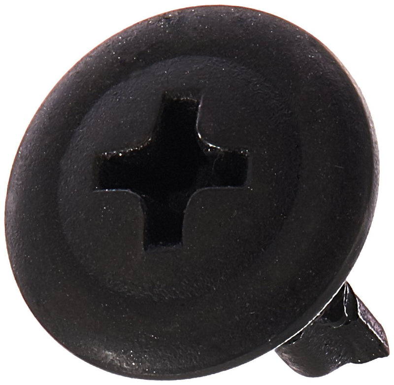 [Australia] - Steel Self-Drilling Screw, Black Phosphate Finish, Modified Truss Head, Phillips Drive, #2 Drill Point, #8-18 Thread Size, 1/2" Length (Pack of 100) 