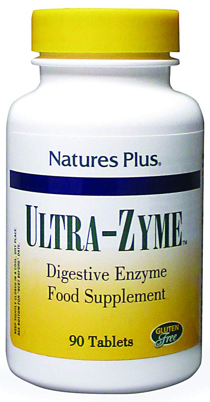 [Australia] - NaturesPlus Ultra-Zyme - 90 Tablets - Enzyme Supplement to Support Healthy Digestion - Gluten Free - 45 Servings 