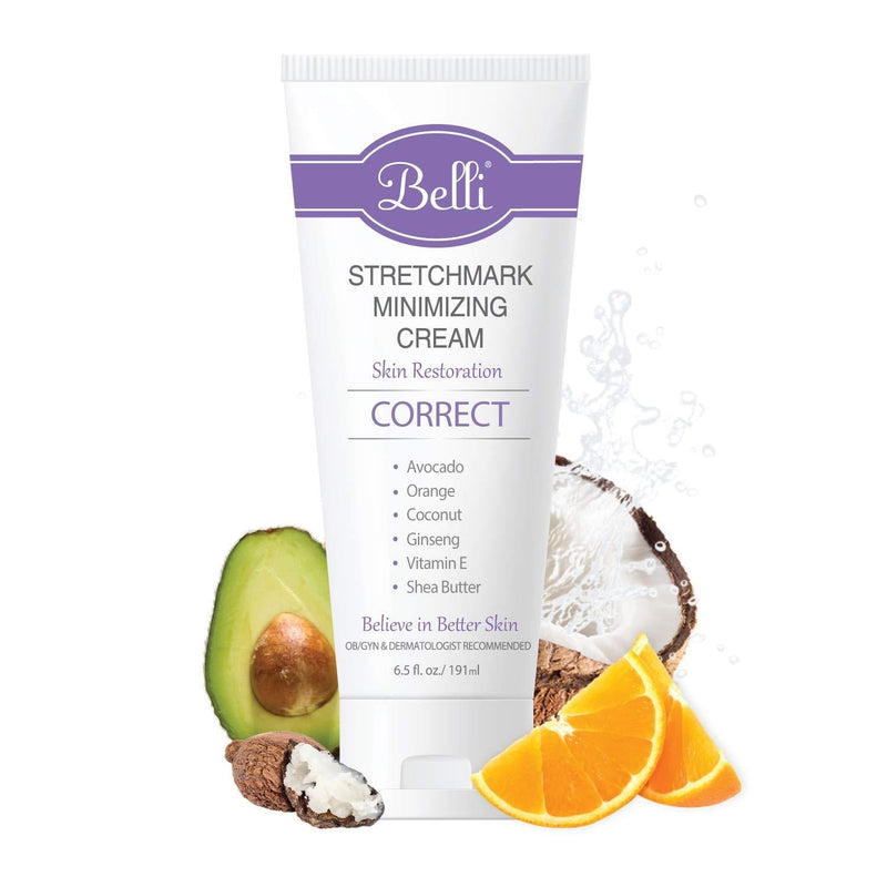 [Australia] - Belli Stretchmark Minimizing Cream. for Existing Stretch Marks of Any Age or from Any Cause – Features Darutoside, Regestril, and Avocado Oil – OB/GYN and Dermatologist Recommended – 6.5 oz 