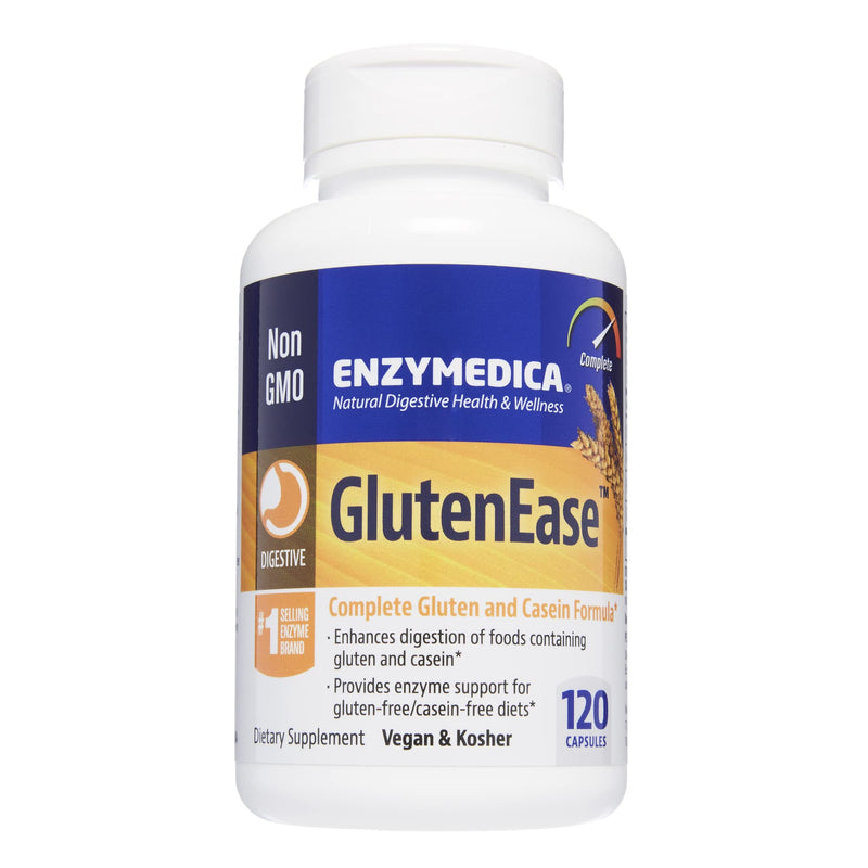 [Australia] - Enzymedica GlutenEase, Food Intolerance Digestive Aid, Defense Against Hidden Gluten Meals, 120 Capsules (FFP) 120 Count (Pack of 1) 