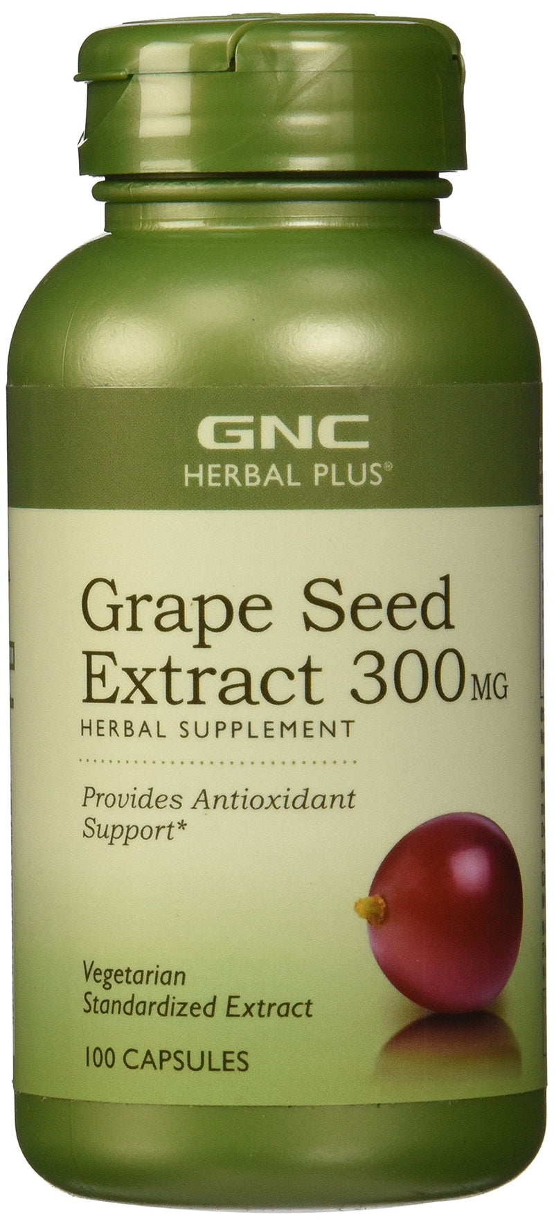 [Australia] - GNC Herbal Plus Grape Seed Extract, 300 mg | Provides Antioxidant Support | 100 Capsules 1 