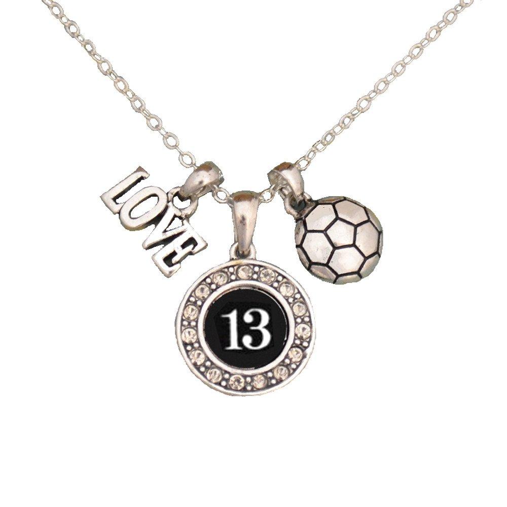 [Australia] - MadSportsStuff Custom Player Jersey ID Soccer Necklace (Available in 25 Numbers) #13 One Size 
