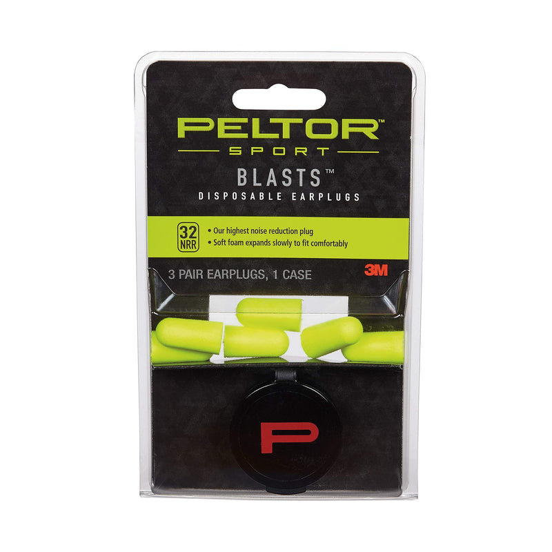 [Australia] - Peltor Sport Ultra Soft Disposable Earplugs, 3 sets per pack, 10 pack case (97080-00000) 