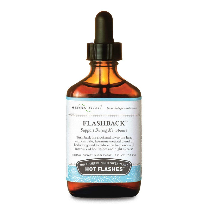 [Australia] - Herbalogic - Flashback Liquid Herb Drops - Natural Relief for Menopausal Hot Flashes, Night Sweats, Sleeplessness, Irritability & Mood Swings - 2 Fl. Oz. 