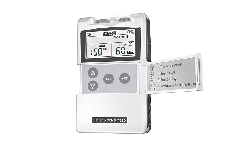 [Australia] - Balego TENS Machine Digital 100mA Edition with Kit, Placement Chart and 5 Therapy Modes for Pain Relief 