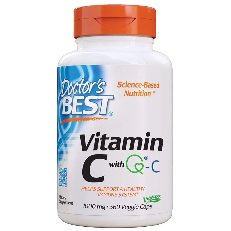 [Australia] - Doctor's Best Vitamin C with Quali-C 1000 mg, Healthy Immune System, 360 Count (Pack of 1) 360 Count (Pack of 1) 