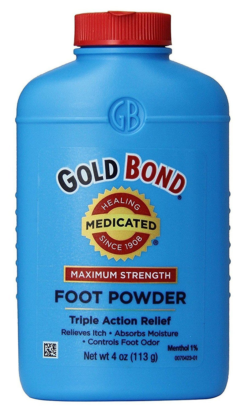 [Australia] - Gold Bond Foot Powder Medicated 4 Ounce (118ml) (2 Pack) 